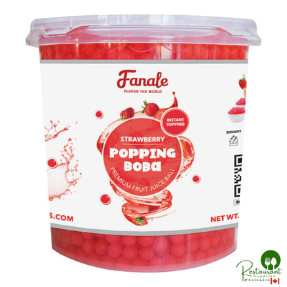 Fanale Strawberry Popping Boba 7.05 lb. - 4/Case