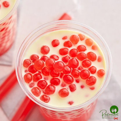 Fanale Strawberry Popping Boba 7.05 lb. - 4/Case