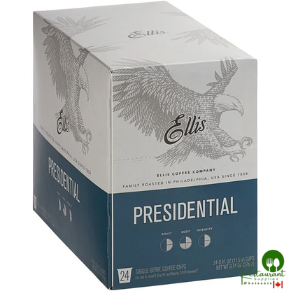 Ellis Presidential Coffee Single Serve Cups - 24/Box