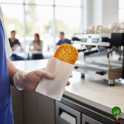 5 1/2" x 3 1/2" Hash Brown / Hot Food Bag By Prime - 2,000/Case