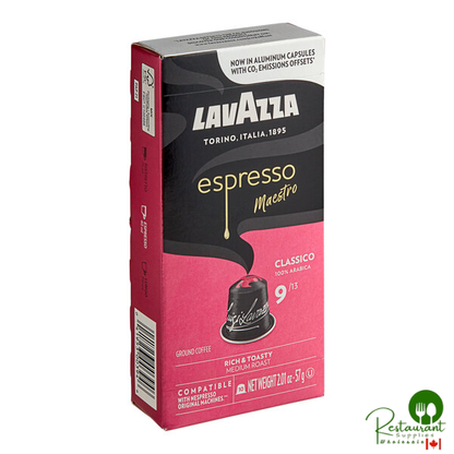 Lavazza Espresso Maestro Classico 10-Count Single Serve Capsules for Nespresso* Original Machines - 6/Case