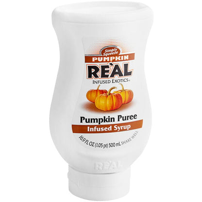 Real Pumpkin Puree Infused Syrup 16.9 fl. oz. - 6/Case