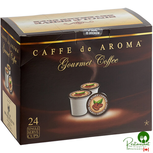 Caffe de Aroma 24-Count Decaf Breakfast Blend Coffee Single Serve Cups - 4/Case