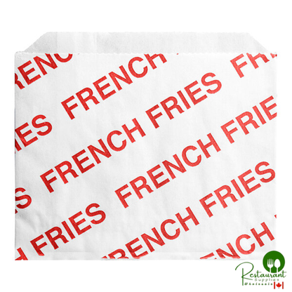 4 1/2" x 3 1/2" Small Printed French Fry Bag By Prime - 2,000/Case