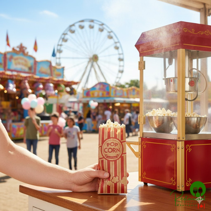 3" x 1 1/2" x 7" 0.6 oz. Kraft Popcorn Bag By Prime - 1,000/Case