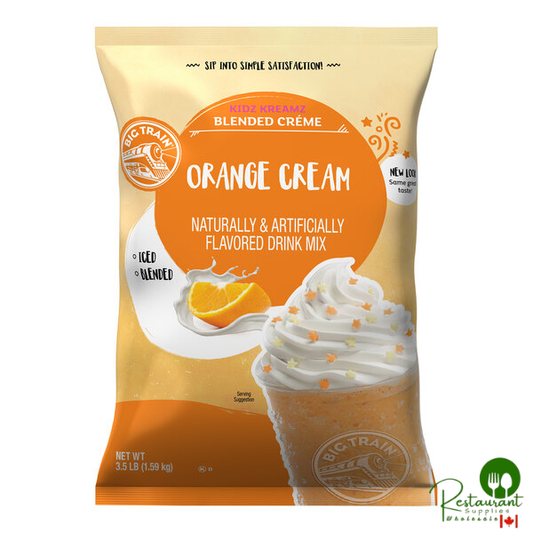 Big Train 3.5 lb. Orange Cream Kidz Kreamz Blended Creme Frappe Mix
