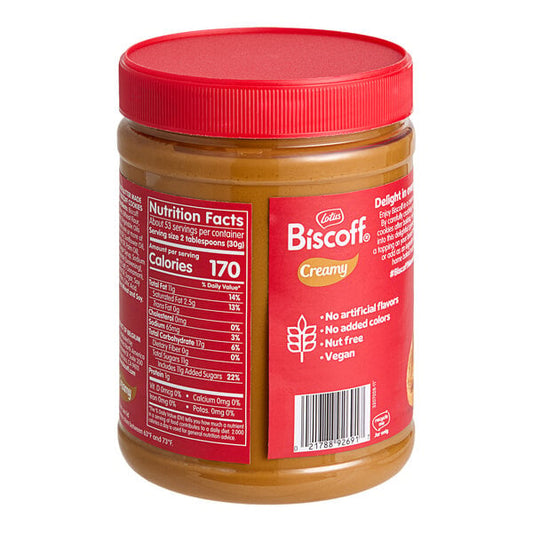 Lotus Biscoff Creamy Cookie Butter Spread 3.5 lb. - 4/Case