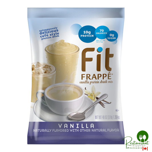 Big Train 3 lb. Fit Frappe Vanilla Protein Drink Mix