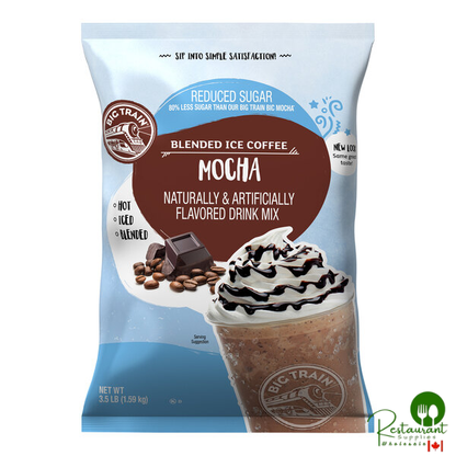 Big Train 3.5 lb. Reduced Sugar Mocha Blended Ice Coffee Mix