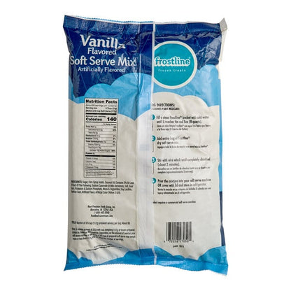Frostline Vanilla Soft Serve Ice Cream Mix 6 lb. - 6/Case