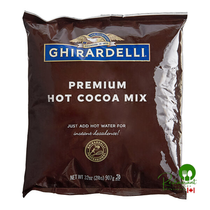 Ghirardelli Premium Hot Cocoa Mix 2 lb – 4/Case Gourmet Chocolate Drink Blend