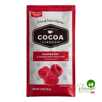 Cocoa Classics Raspberry & Chocolate Hot Cocoa Packets – 72/Case | Gourmet Drink Mix