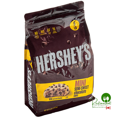HERSHEY’S 4M Semi-Sweet Mini Baking Chocolate Chips – 5 lb, 6/Case