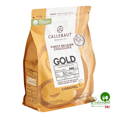 Callebaut Gold White Caramelized Chocolate Callets™ – 5.5 lb Bag
