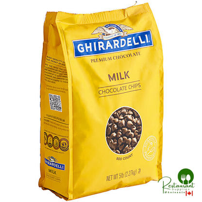 Ghirardelli .8M Milk Chocolate Baking Chips 5 lb Bag