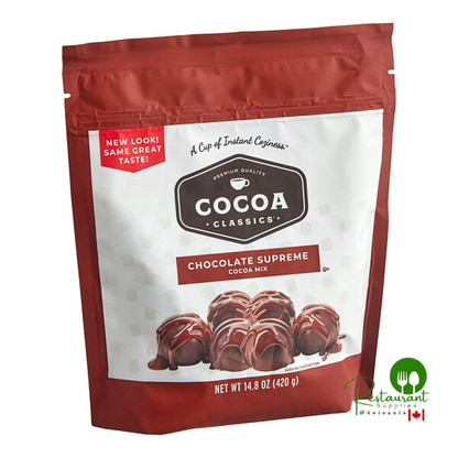 Cocoa Classics Supreme Hot Chocolate Mix 14.8 oz – 6/Case | Gourmet Cocoa Drink