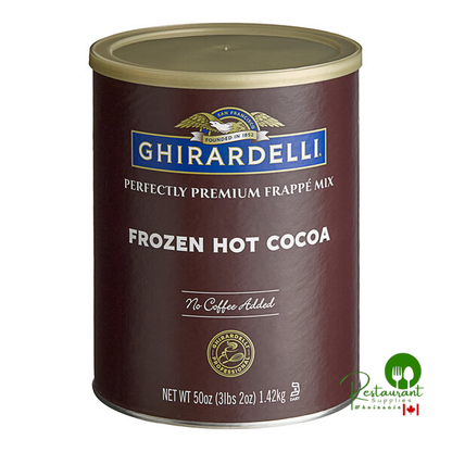 Ghirardelli Frozen Hot Cocoa Frappe Mix 3.12 lb – Rich Chocolate Drink Base