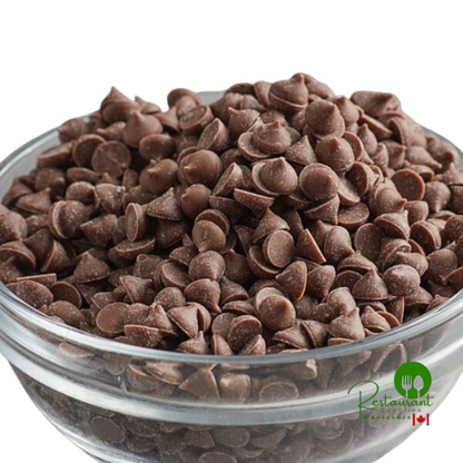 Chocolate Flavored 4M Baking Chips 25 lb Bulk Bag
