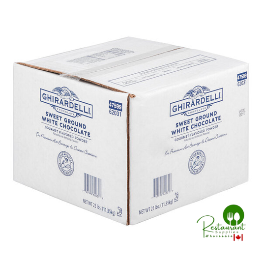Ghirardelli 25 lb. Sweet Ground White Chocolate Flavored Powder