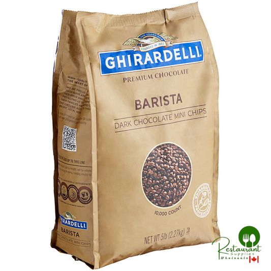 Ghirardelli Barista Dark Chocolate 10M Baking Chips 5 lb – 2/Case