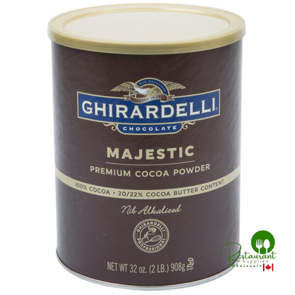 Ghirardelli 2 lb. Majestic Dutch Cocoa Powder – 6/Case Premium Dutch-Processed Baking Cocoa