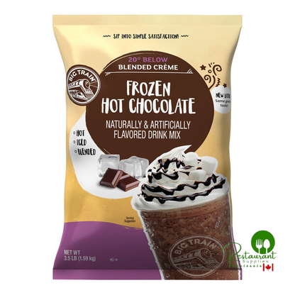 Big Train Frozen Hot Chocolate Mix 3.5 lb – 5/Case Gourmet Beverage Base