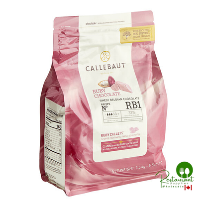 Callebaut Ruby RB1 Chocolate Callets™ – 5.5 lb Bag