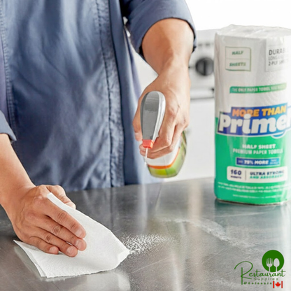 Prime More Than Enough 2-Ply Premium Half Sheet Paper Towel Roll, 160 Half Sheets/Roll - 12/Case