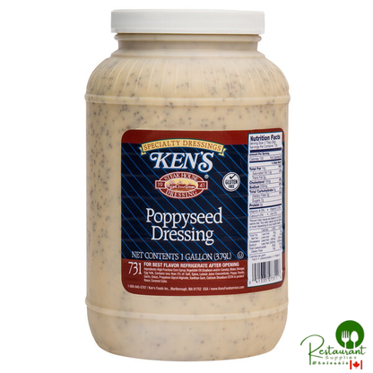 Ken's Foods 1 Gallon Poppyseed Dressing - 4/Case