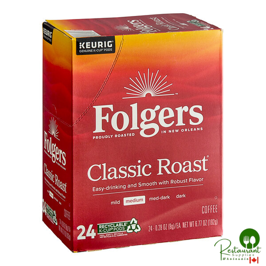Folgers Classic Roast Coffee Single Serve Keurig® K-Cup® Pods - 24/Box