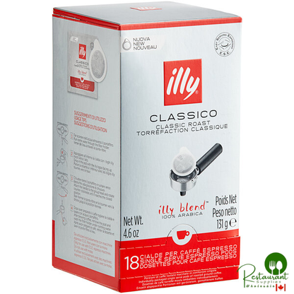 illy Classico 18-Count Single Serve Espresso Pods - 12/Case