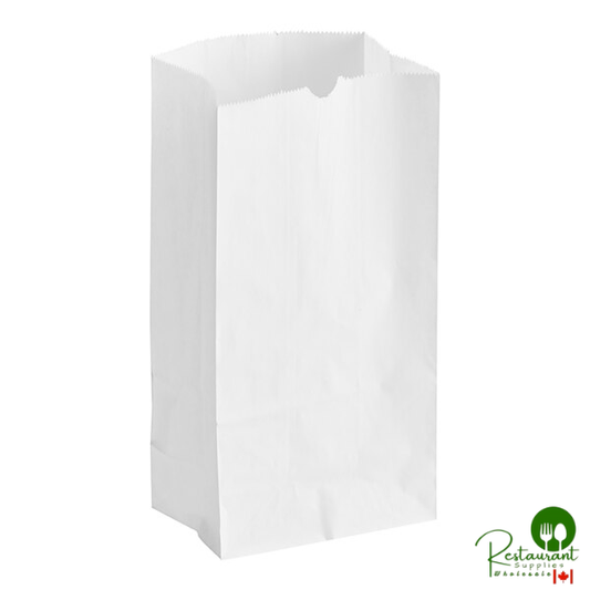 4 lb. White Paper Customizable Bag By Prime - 500/Case