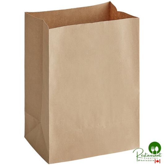 1/8 52 lb. Natural Kraft Paper Customizable Barrel Sack By Prime - 500/Case