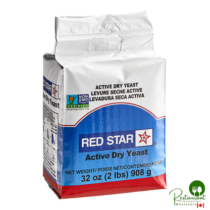 Lesaffre Red Star Bakers Active Dry Yeast 2 lb. Vacuum Pack - 12/Case
