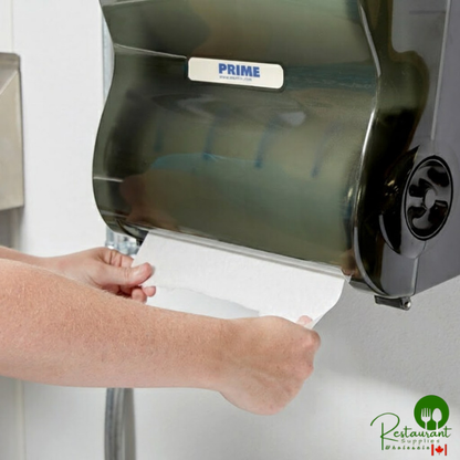 Prime Premium 10" White Aircell TAD Hardwound Paper Towel Roll, 700 Feet / Roll - 6/Case