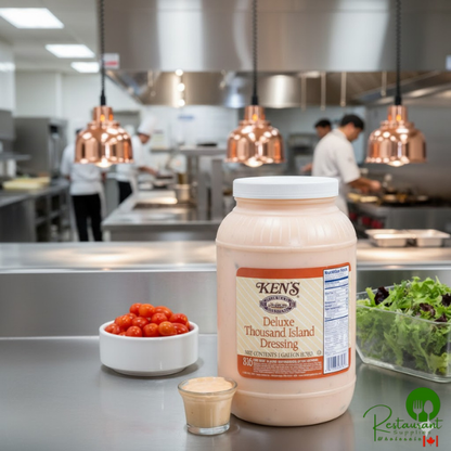 Ken's Foods 1 Gallon Deluxe Thousand Island Dressing - 4/Case