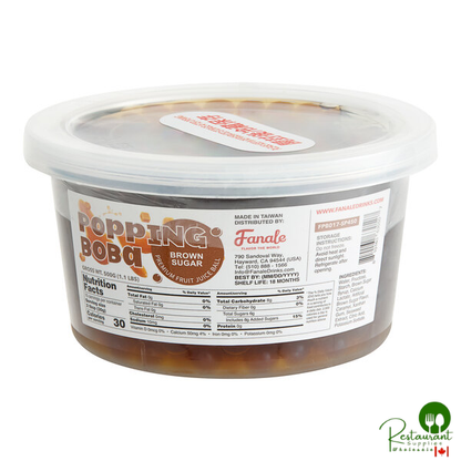 Fanale Brown Sugar Popping Boba 1 lb. - 12/Case