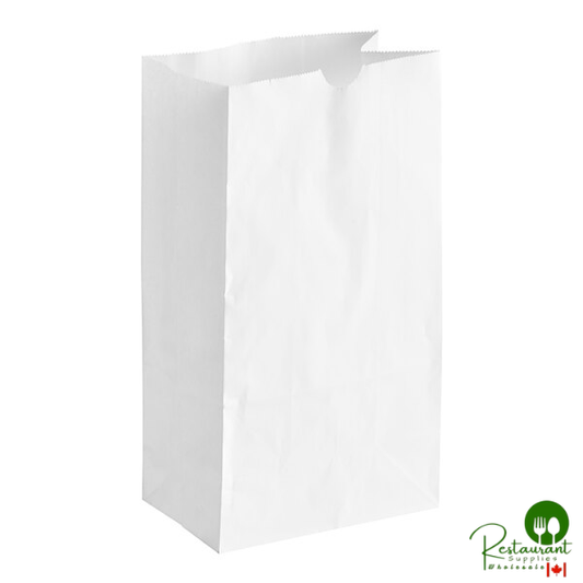 6 lb. White Paper Customizable Bag By Prime - 500/Case