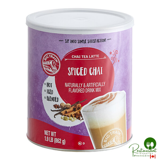 Big Train Spiced Chai Tea Latte Mix 1.9 lb. Can