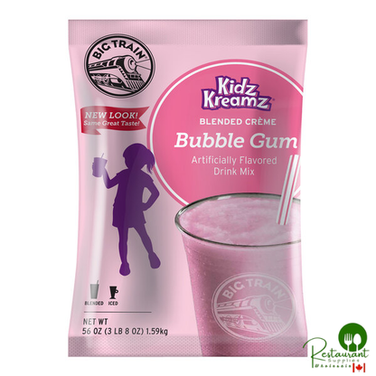 Big Train 3.5 lb. Bubble Gum Kidz Kreamz Blended Creme Frappe Mix
