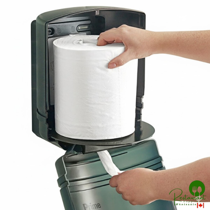 Prime 2-Ply White Center Pull Economy Paper Towel Roll, 500 Sheets / Roll - 6/Case