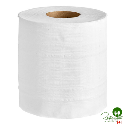 Prime 2-Ply White Center Pull Economy Paper Towel Roll, 500 Sheets / Roll - 6/Case