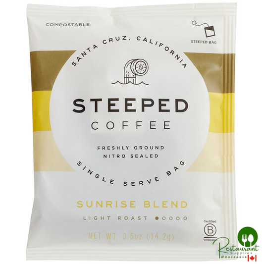 Steeped Coffee Sunrise Blend Coffee Single Serve Bag - 100/Case