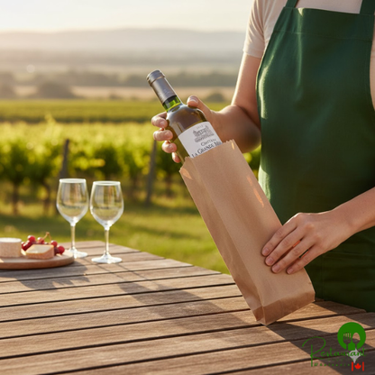 Pint Size Natural Kraft Paper Bag By Prime - 500/Case