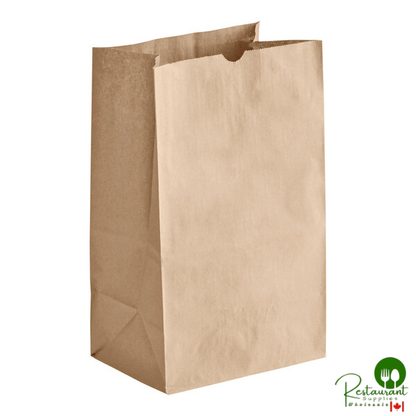 20 lb. Shorty Natural Kraft Paper Customizable Bag By Prime - 500/Case