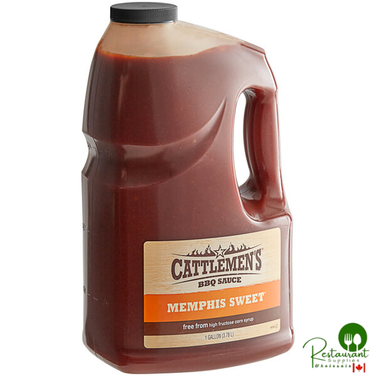 Cattlemen's 1 Gallon Memphis Sweet BBQ Sauce - 4/Case
