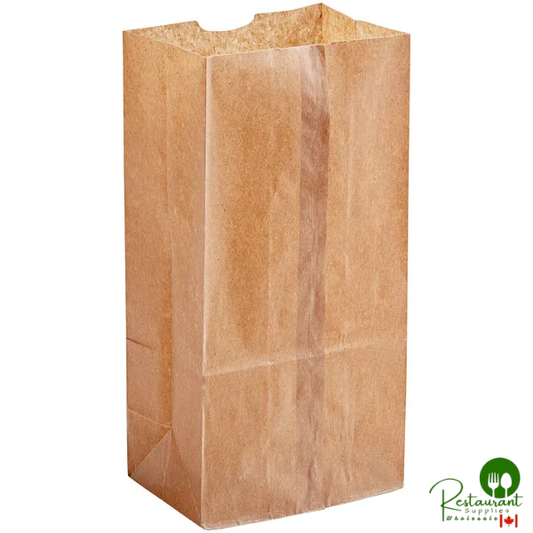 8 lb. Natural Kraft Waxed Paper Bag By Prime - 1,000/Case
