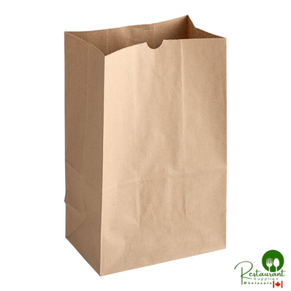 Heavy Duty 20 lb. Shorty Extra Heavy-Duty Natural Kraft Paper Bag By Prime - 400/Case
