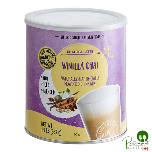 Big Train Vanilla Chai Tea Latte Mix 1.9 lb. Can