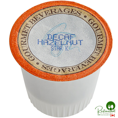 Caffe de Aroma 12-Count Decaf Hazelnut Coffee Single Serve Cups - 6/Case